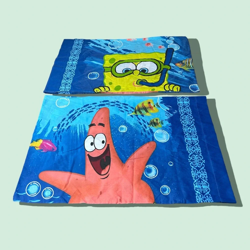 Set Of Two Nickelodeon SpongeBob And Patrick Under The Sea Standard Pillow Cases